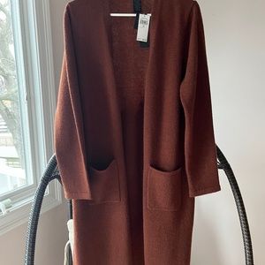 Maraschino Cashmere Duster Sweater